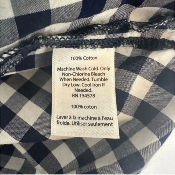 Vineyard Vines Gingham Contrasting Placket Shirt Dress Women's Size 6 Pockets Ex - Picture 7 of 12